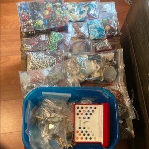 Assorted Beads and Jewelry Making Supplies